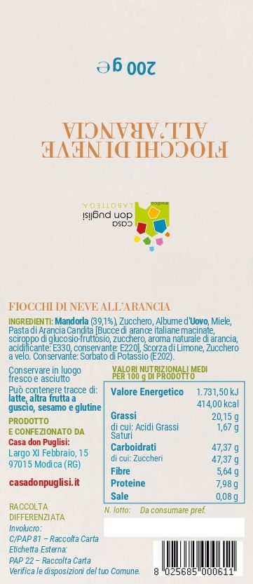 FIOCCHI DI NEVE ALL’ARANCIA - immagine 2