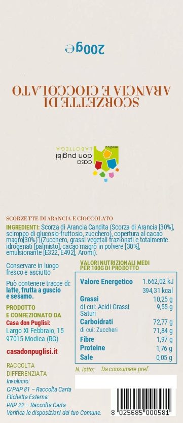 SCORZETTE D’ARANCIA CON CIOCCOLATO - immagine 2