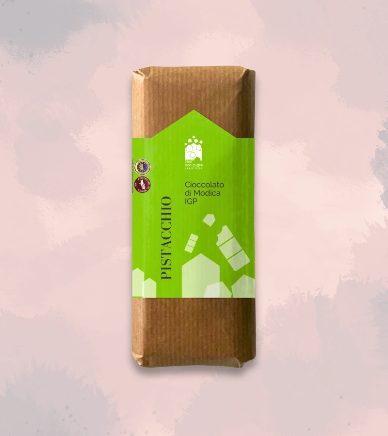 CIOCCOLATO DI MODICA IGP AL PISTACCHIO