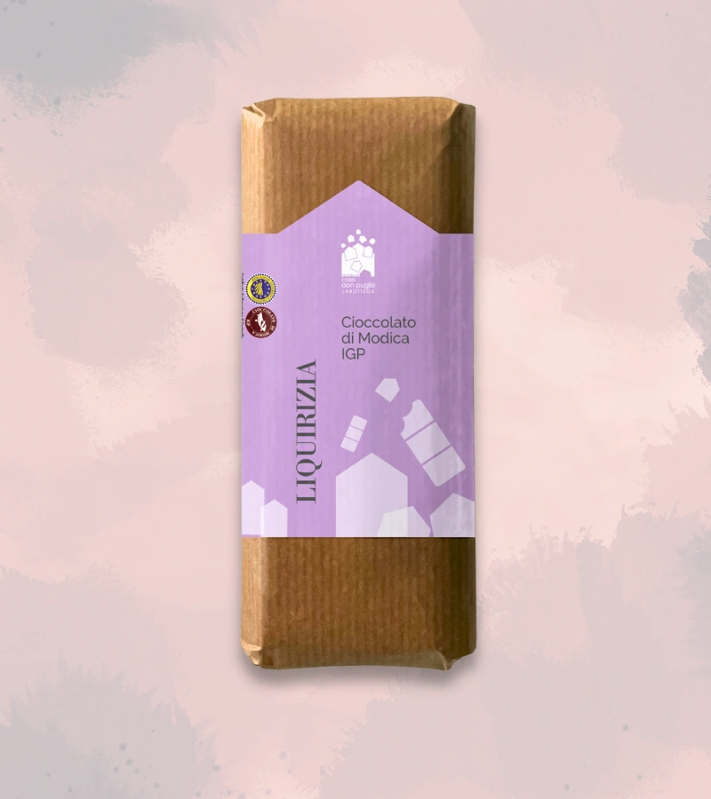CIOCCOLATO DI MODICA IGP ALLA LIQUIRIZIA