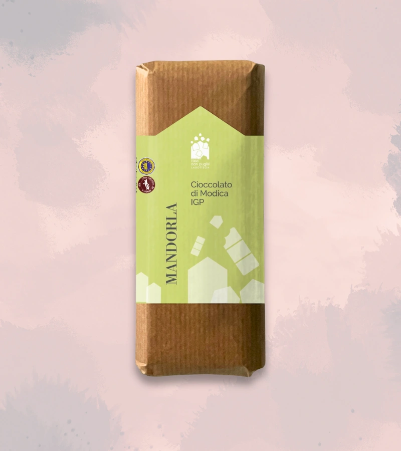 CIOCCOLATO DI MODICA IGP ALLA MANDORLA