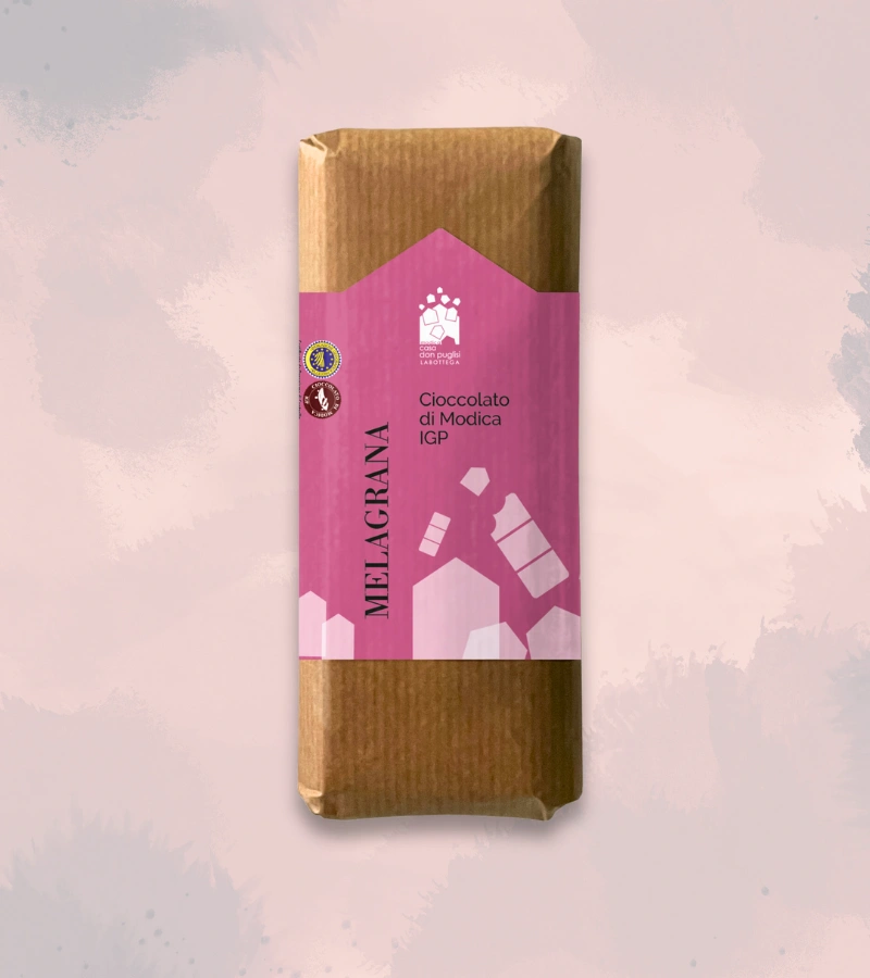 CIOCCOLATO DI MODICA IGP ALLA MELAGRANA