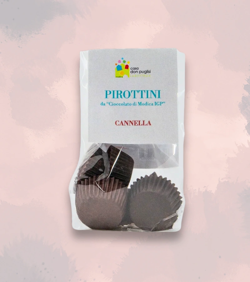 PIROTTINI DA CIOCCOLATO DI MODICA IGP ALLA CANNELLA