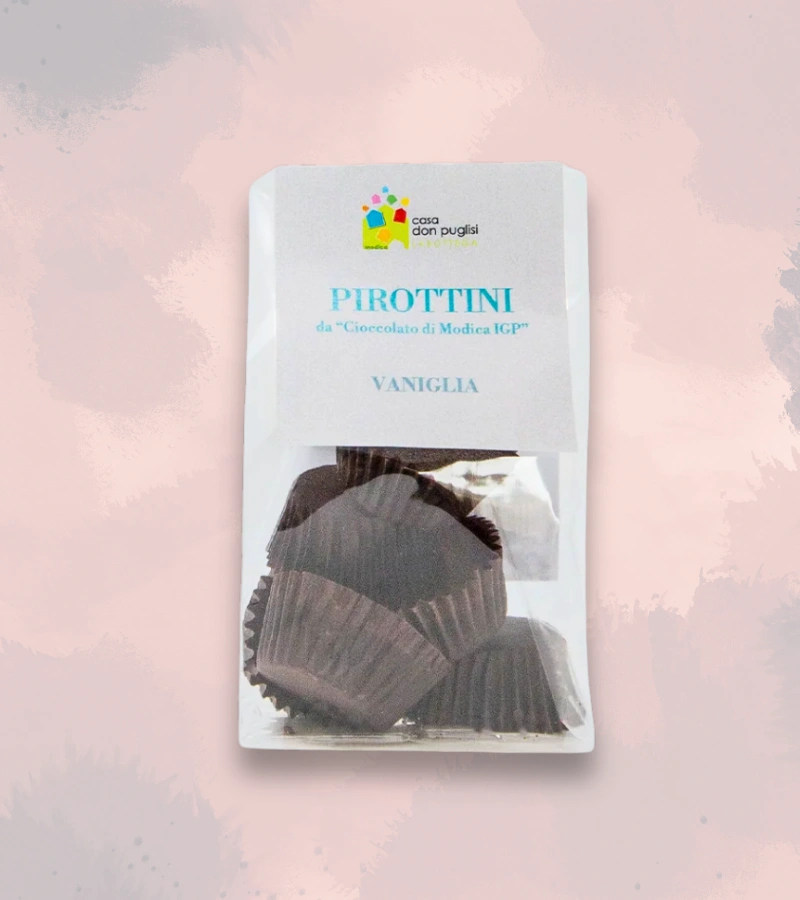 PIROTTINI DA CIOCCOLATO DI MODICA IGP ALLA VANIGLIA